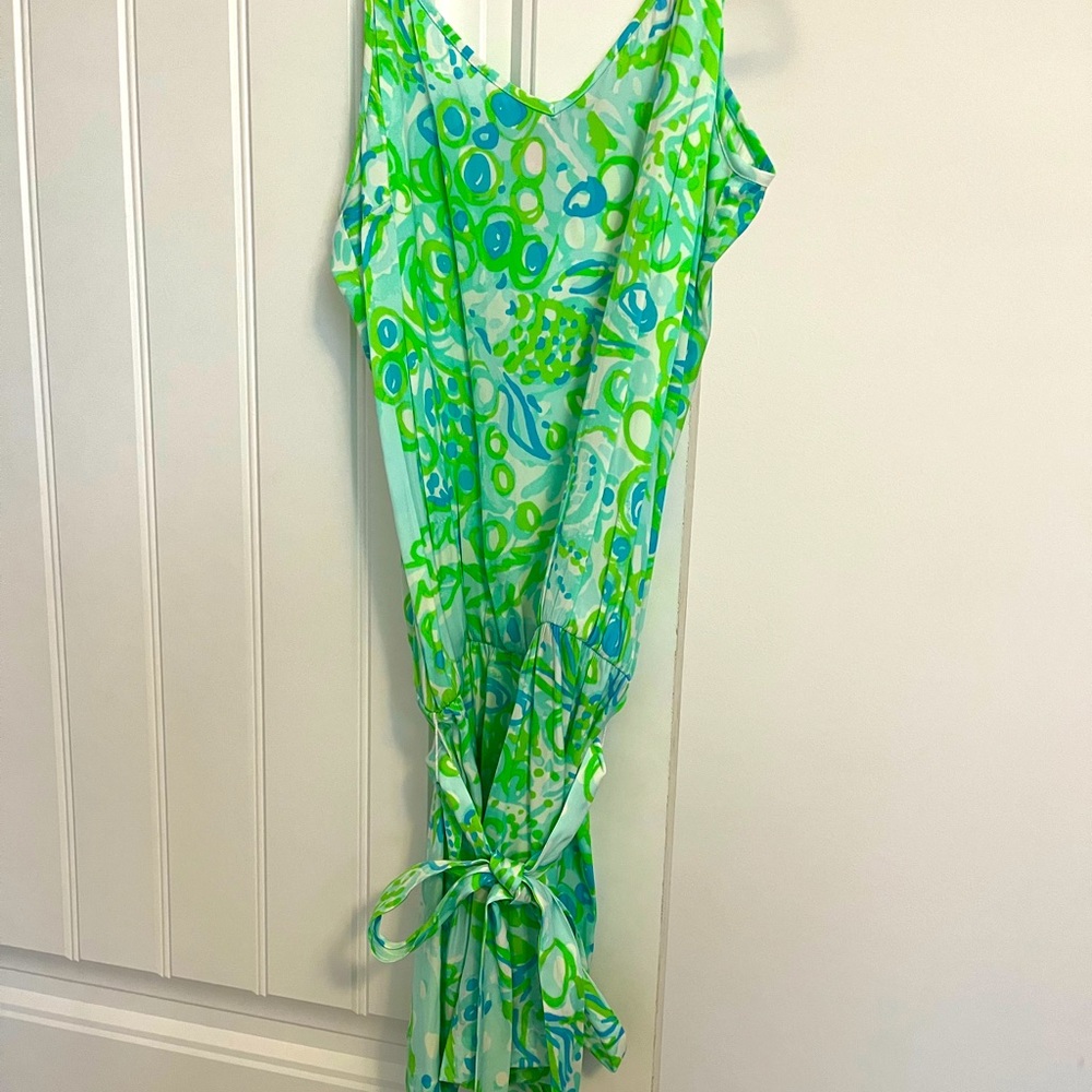 Lilly Pulitzer Green and Blue Jumpsuit